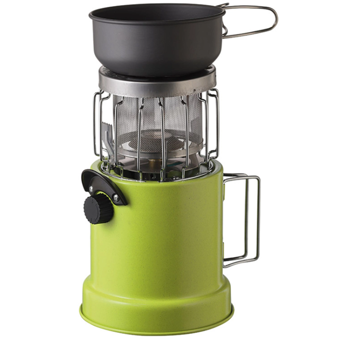 Meva - Meva 2in1 Turistkamin med Värmare För VATOP Gaspatroner