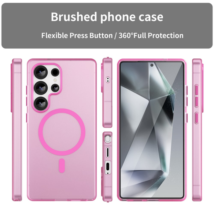 A-One Brand - Galaxy S25 Ultra Mobilskal MagSafe Slim Matte - Rosa