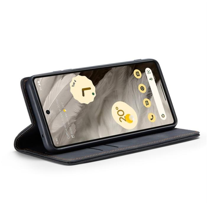 Caseme - CASEME 013 Series Mobilskal till Google Pixel 7a Konstläder Svart