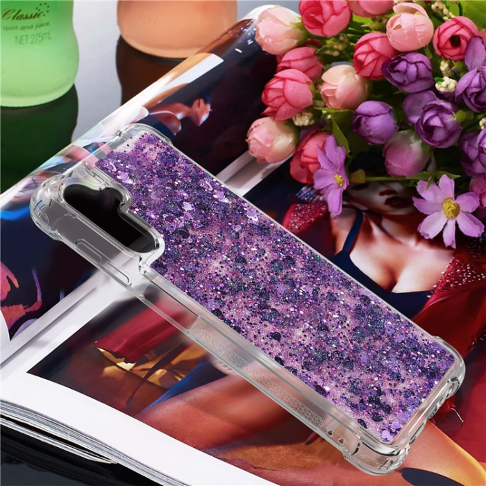 A-One Brand - Galaxy A34 5G Mobilskal YB Quicksand Glitter TPU - Lila