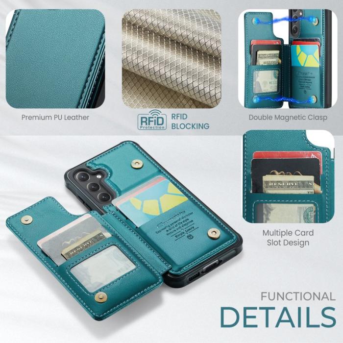 Caseme - CASEME C22 Fodral för Samsung Galaxy S24 FE - Grön