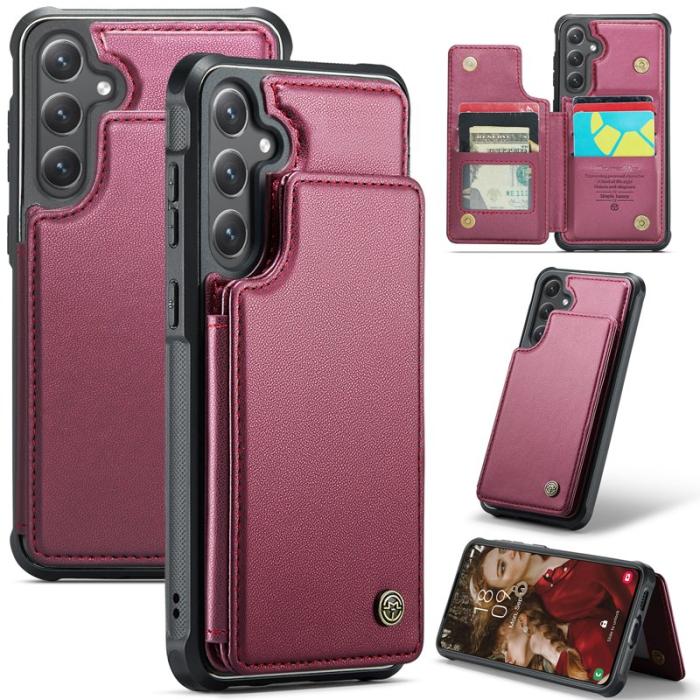 Caseme - CASEME C22 Fodral för Samsung Galaxy S24 FE - Röd
