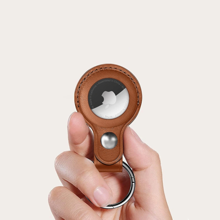 Tech-Protect - Tech Protect Apple Airtag 1/2 Nyckelring - Brun