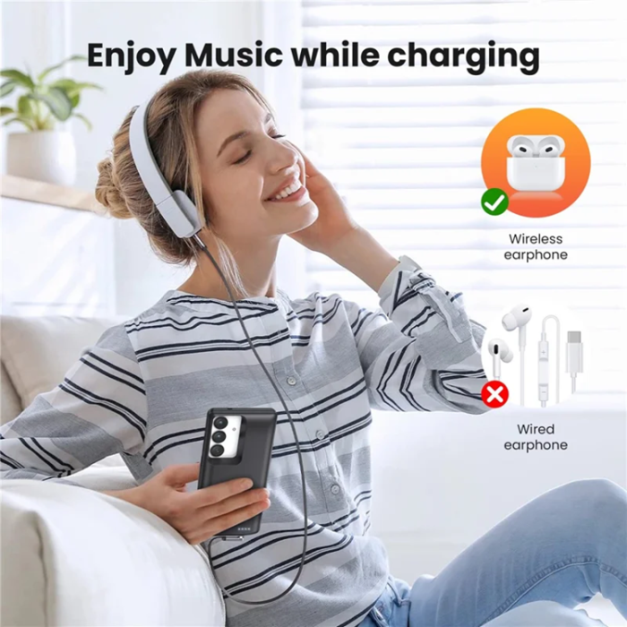 A-One Brand - Galaxy S25 Plus/S24 Plus Batteriskal 10000mAh TY-118 - Svart