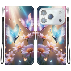 A-One Brand - iPhone 17 Pro Max Plånboksfodral Med Lanyard - Butterfly Floral