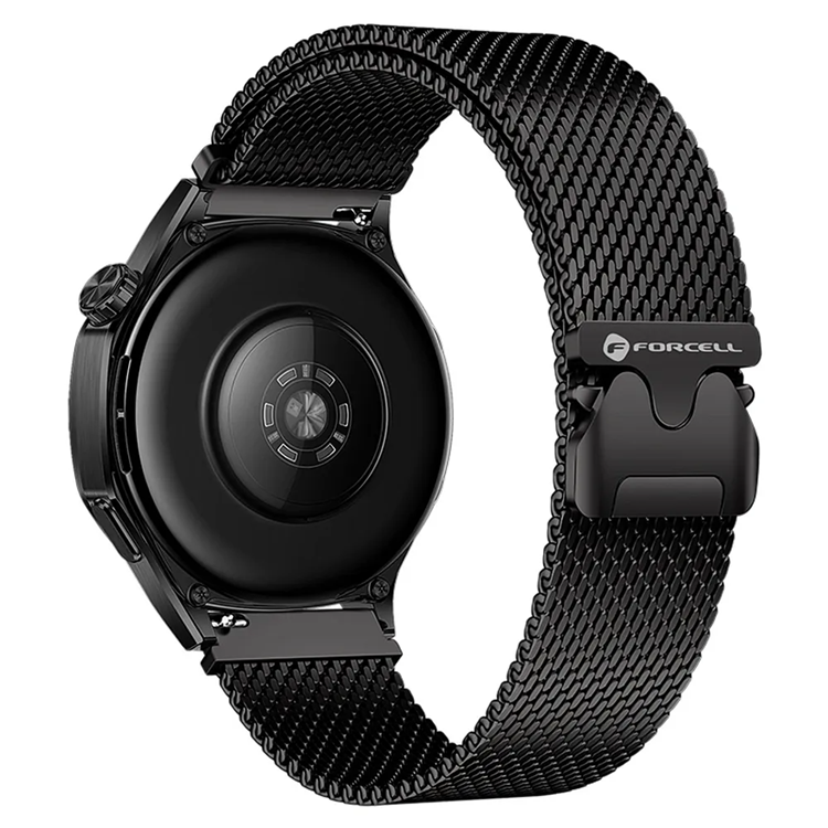 Forcell Galaxy Watch 22mm Armband Magnetic Steel - Svart | 5123 | AlltMobil
