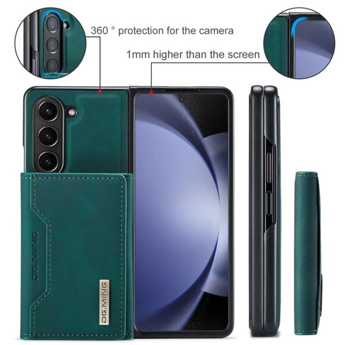 DG.MING - DG.MING M2 Kickstand Plånboksfodral Samsung Galaxy Z Fold5 Grön