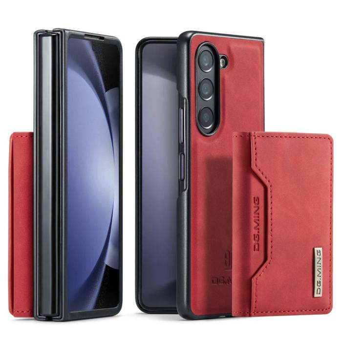 DG.MING - DG.MING M2 Kickstand Plånboksfodral Samsung Galaxy Z Fold5 Röd