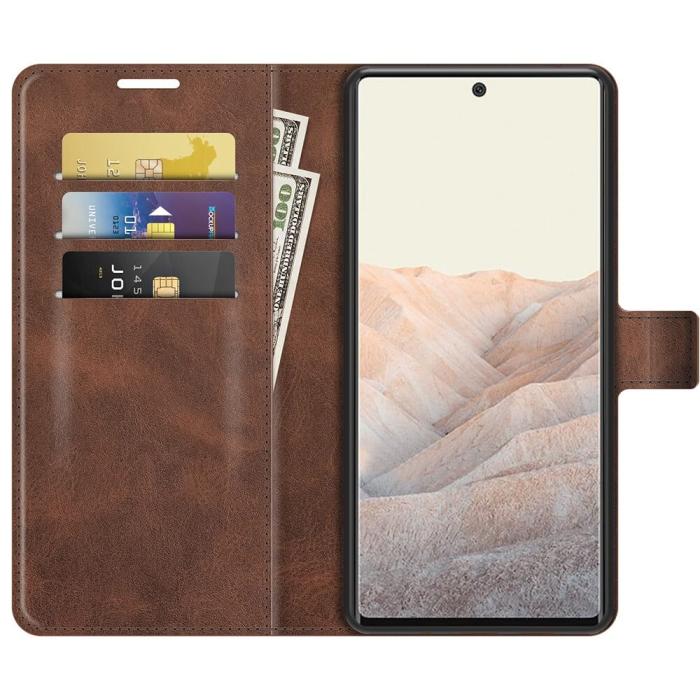 UTGATT - Flip Folio Plånboksfodral till Google Pixel 6 Pro - Coffee