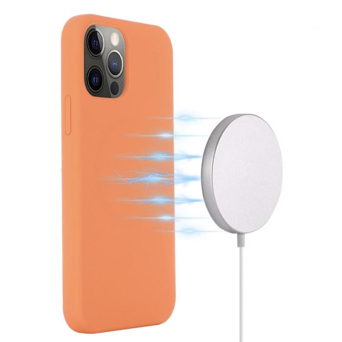 OEM - MagSafe Liquid Silicone Skal iPhone 13 Pro Max - Orange