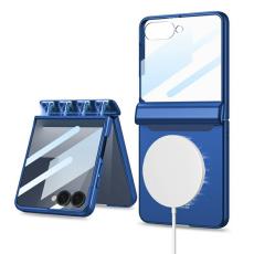 GKK - GKK Samsung Galaxy Z Flip7 Fodral &Auml;kta l&auml;der - Bl&aring;