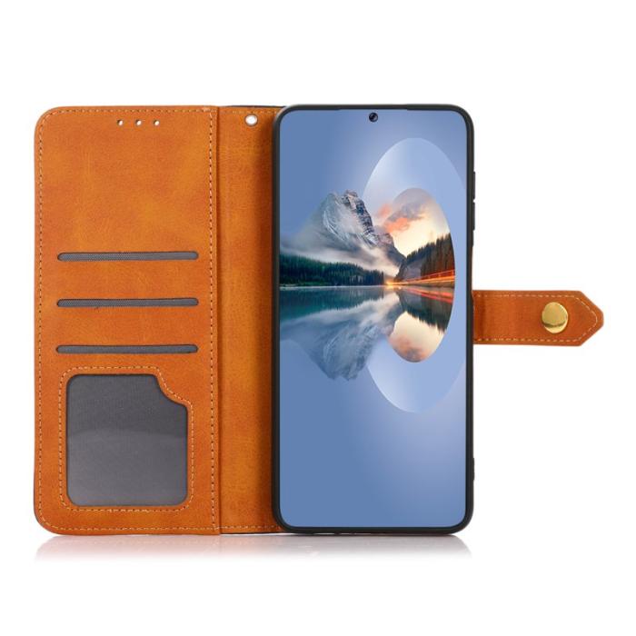 KHAZNEH - KHAZNEH Xiaomi 17 Pro Max Plånboksfodral Konstläder - Brun
