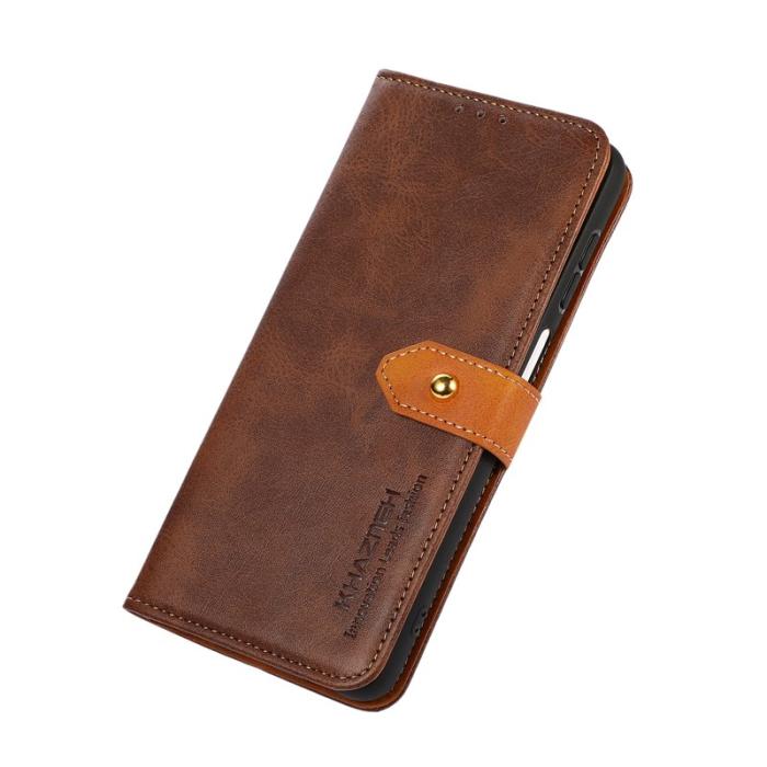 KHAZNEH - KHAZNEH Xiaomi 17 Pro Max Plånboksfodral Konstläder - Brun