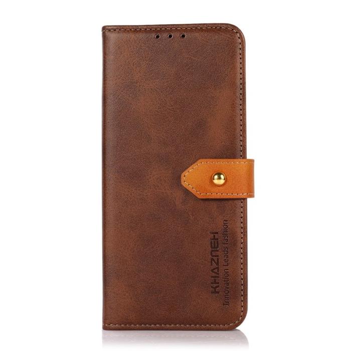 KHAZNEH - KHAZNEH Xiaomi 17 Pro Max Plånboksfodral Konstläder - Brun