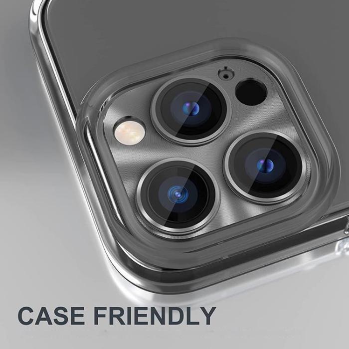 HAT PRINCE - ENKAY iPhone 14 Pro Max/14 Pro Kameralinsskydd i Härdat glas - Guld