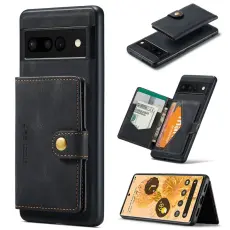 JEEHOOD - JEEHOOD Google Pixel 7 5G Fodral KonstL&auml;der - Svart