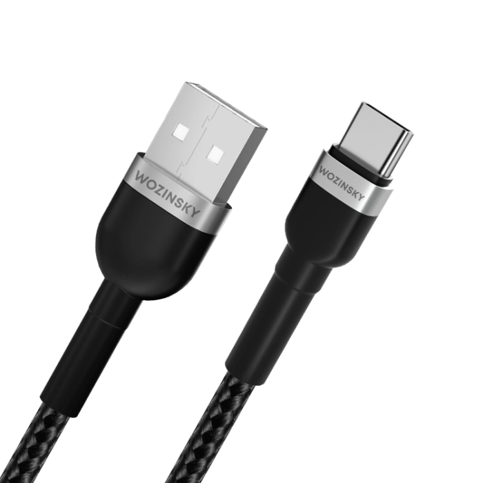 Wozinsky - Wozinsky USB-C till USB-A kabel 2.4A 1m - Svart
