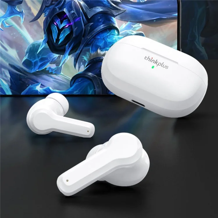 Lenovo - Lenovo TWS Bluetooth In-Ear Hörlurar ANC Thinkplus - Vit