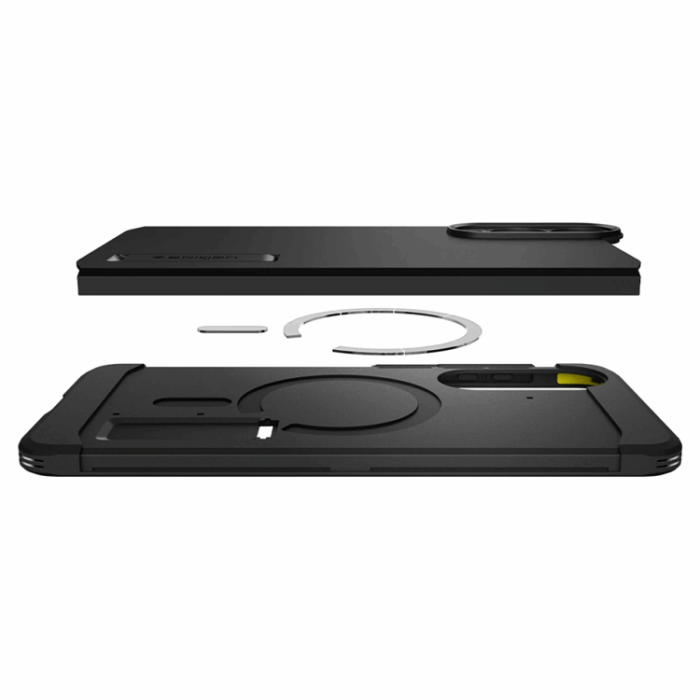 Spigen - Spigen Galaxy S25 Edge Mobilskal Magsafe Tough Armor - Svart