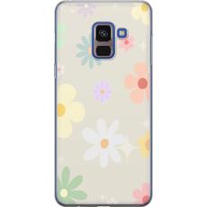 iSecrets - Mobilskal till Samsung Galaxy A8 (2018) med fejdande blommor