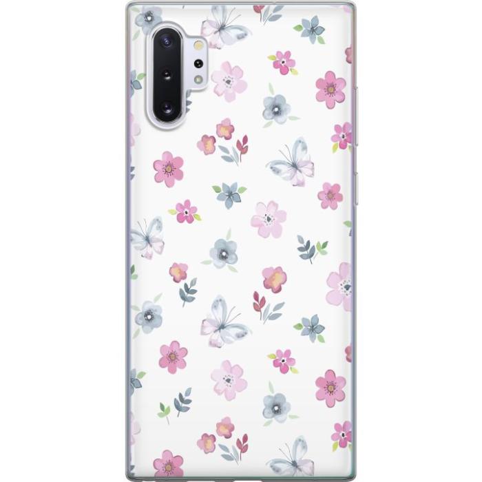 iSecrets - Mobilskal till Samsung Galaxy Note10+ med Blommor och fjärillar