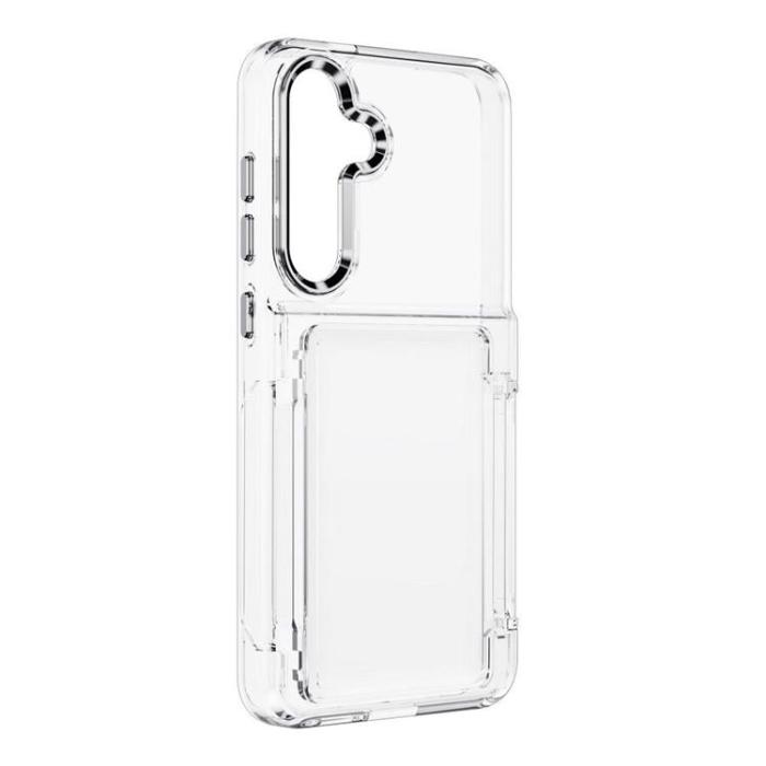 Forcell - Forcell Galaxy S24 Plus Mobilskal Korthållare Crysral - Transparent