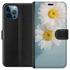 Gustaf - Pl&aring;nboksfodral till Apple iPhone 12 Pro Max med Sommarblommor