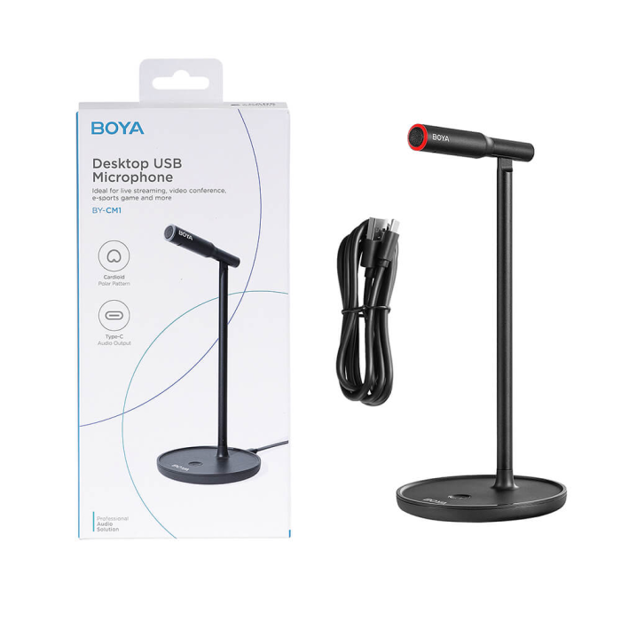 BOYA - BOYA Desktop USB-Mikrofon BY-CM1 - Svart