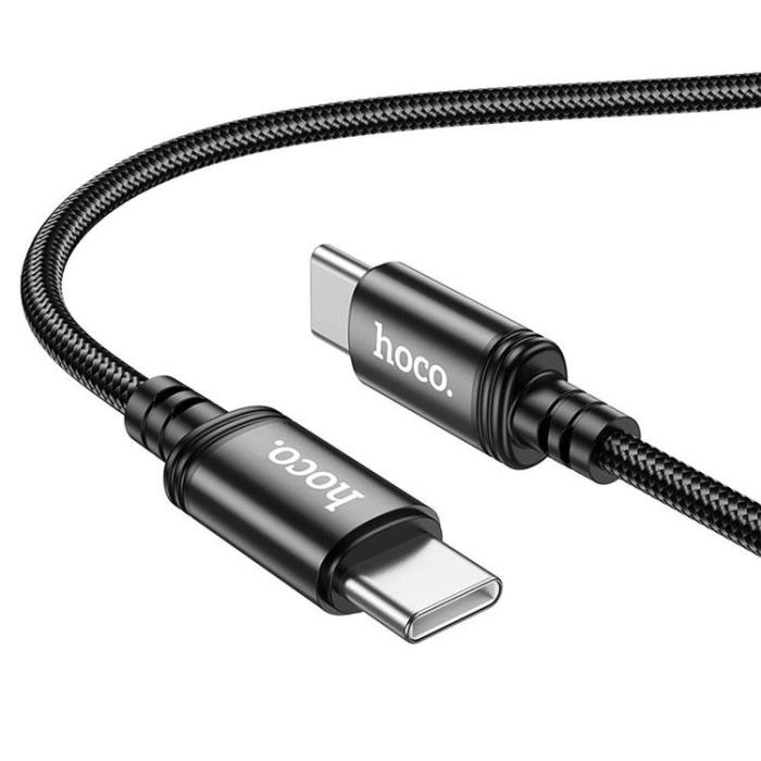Hoco - HOCO USB-C till USB-C Kabel PD 3A 60W X91 3 m - Svart