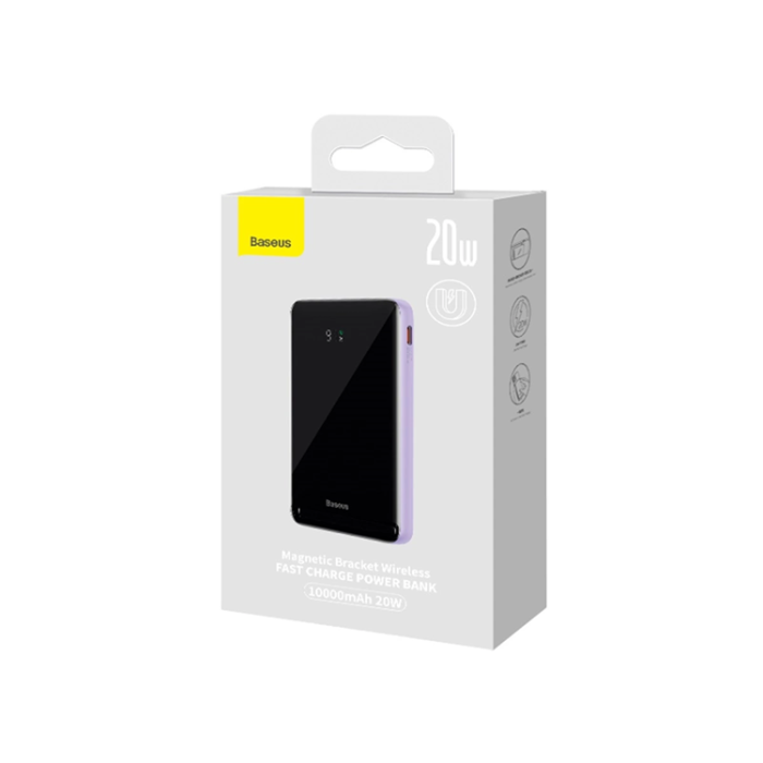 BASEUS - Baseus Powerbank Magnetisk Fäste Trådlös Snabbladdning 10000mAh 20W