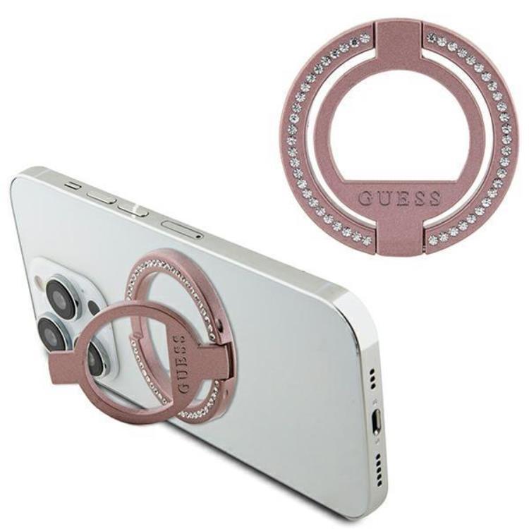Guess Ringhållare Magsafe Rhinestone - Rosa | 4550 | AlltMobil