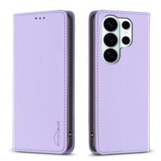 BINFEN COLOR - BINFEN Mobilskal till Samsung Galaxy S26 Ultra &Auml;kta L&auml;der St&auml;ll- Lila