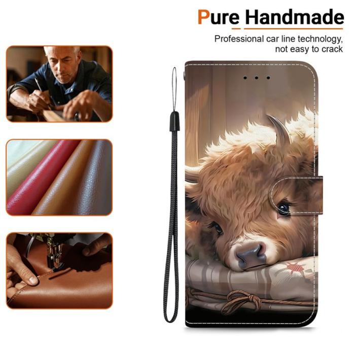 OEM - Samsung Galaxy S26 / S26 Pro Fodral Äkta Läder Ställ - Kalv