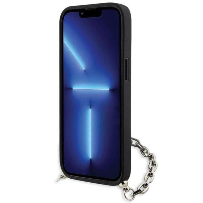 KARL LAGERFELD - KARL LAGERFELD iPhone 14 Mobilskal Saffiano Monogram Chain
