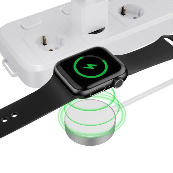 Tech-Protect - Tech-Protect Apple Watch Magnetic Laddare 120cm - Vit