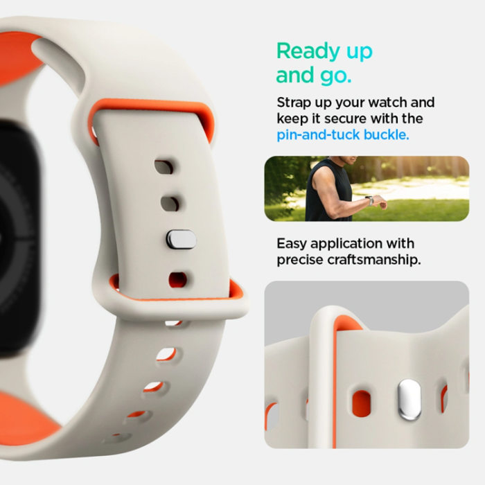 Spigen - Spigen Apple Watch (40/41/42mm) Armband Nano Pop - Beige