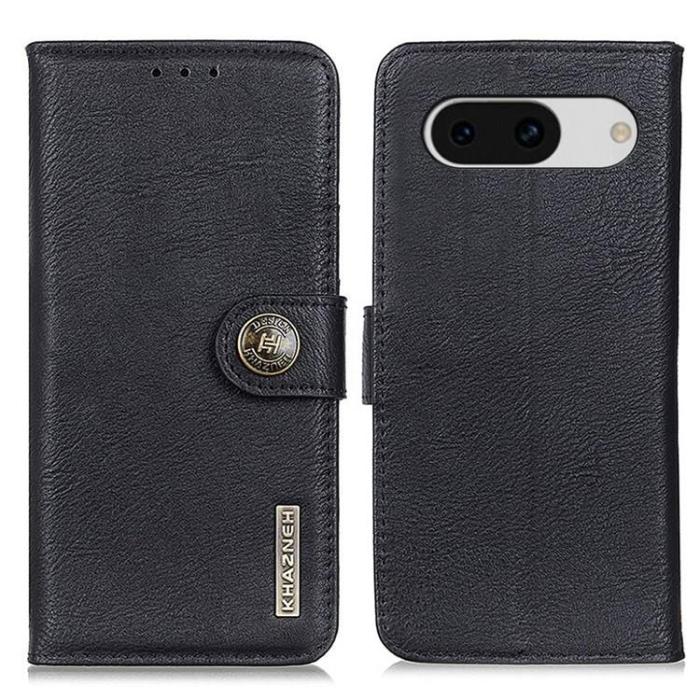 KHAZNEH - KHAZNEH Google Pixel 8A Plånboksfodral Stativ Anti-drop - Svart