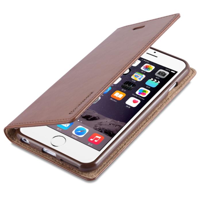 UTGATT1 - CoveredGear iPhone 6(S) Plus plånboksfodral Discover- Brun