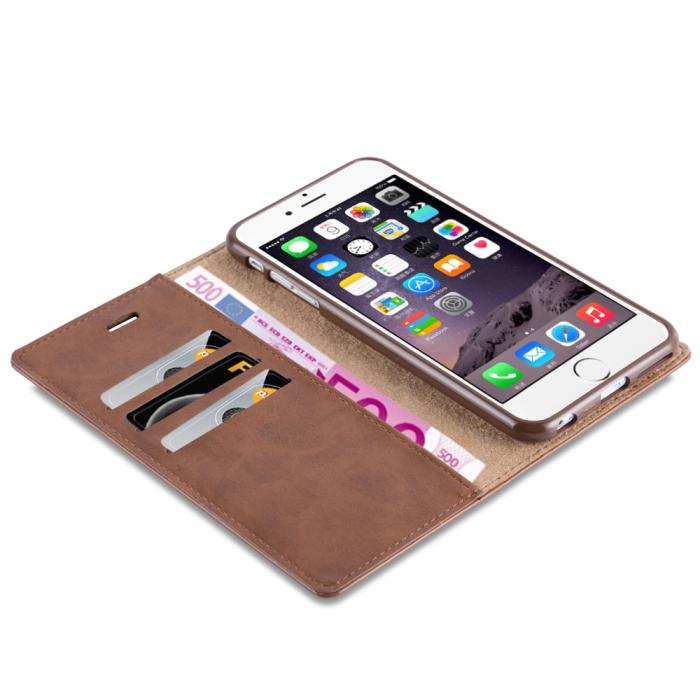 UTGATT1 - CoveredGear iPhone 6(S) Plus plånboksfodral Discover- Brun