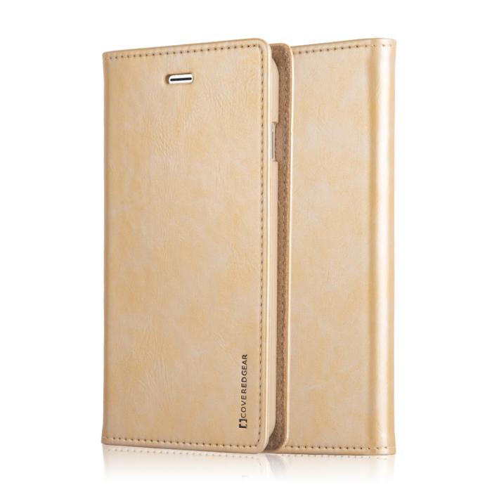 UTGATT1 - CoveredGear iPhone 6(S) Plus plånboksfodral Discover- Guld