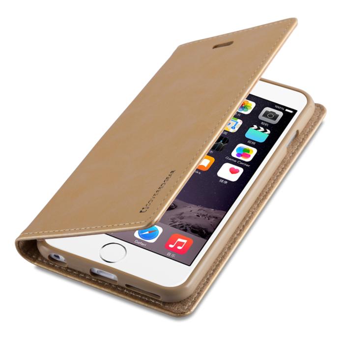 UTGATT1 - CoveredGear iPhone 6(S) Plus plånboksfodral Discover- Guld