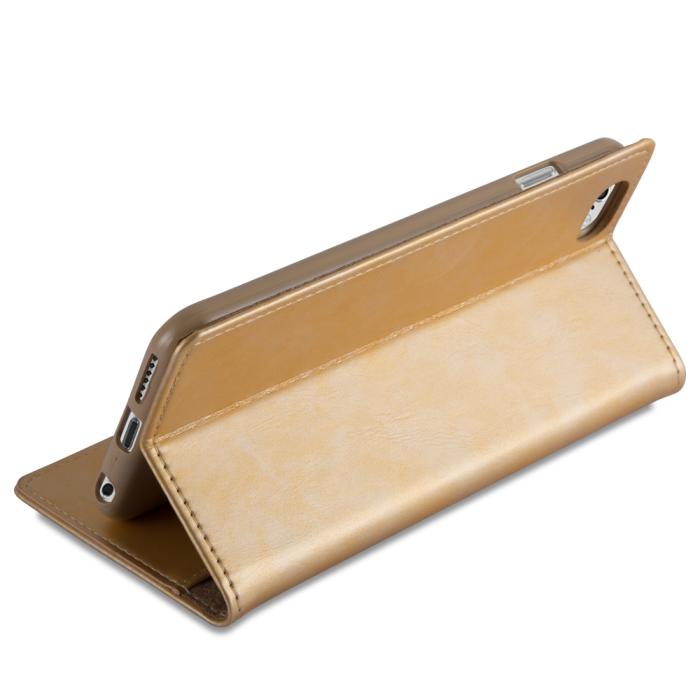UTGATT1 - CoveredGear iPhone 6(S) Plus plånboksfodral Discover- Guld