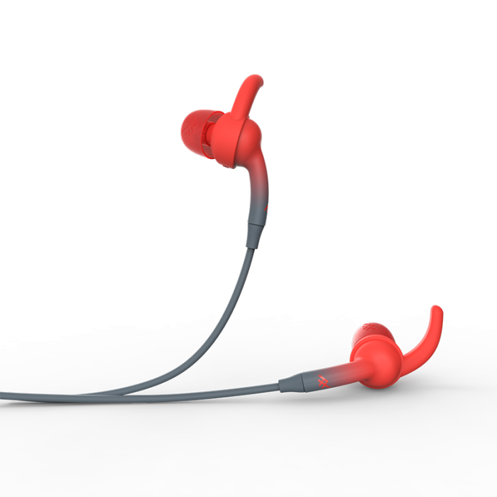 UTGATT5 - iFrogz Sound Hub Plugz Wireless Earbud Gray/Red