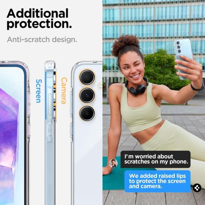 Spigen - Spigen Galaxy A55 5G Mobilskal Liquid Crystal - Glitter