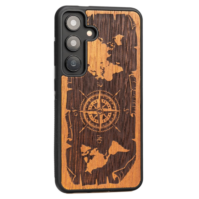 Bewood - Bewood Galaxy A55 5G Mobilskal Compass Merbau