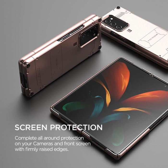 UTGATT4 - VRS DESIGN | Hard Drop Active Skal Galaxy Z Fold 2 - Mystic Bronze