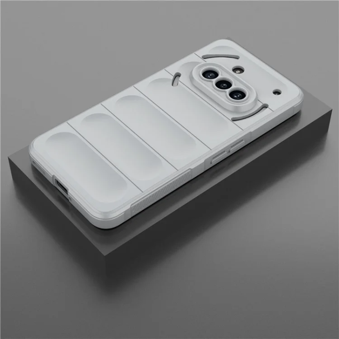 A-One Brand - Nothing Phone (3a) Mobilskal MagSafe Rugged TPU - Ljusgrå