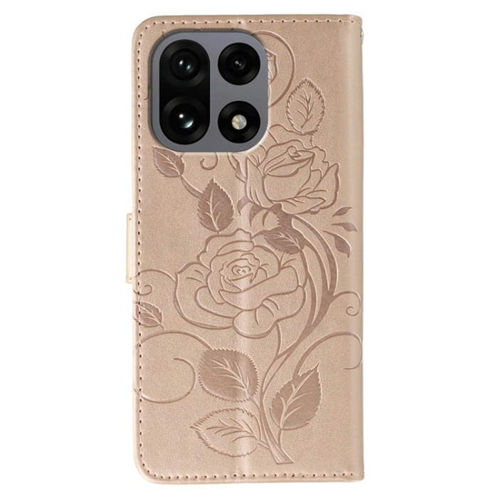 A-One Brand - OnePlus 15 Konstläder Plånboksfodral Imprinted Rosa Butterfly