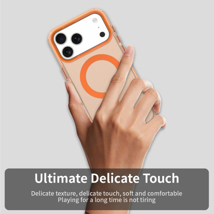 A-One Brand - iPhone 17 Pro Mobilskal MagSafe Anti Drop Hybrid - Orange