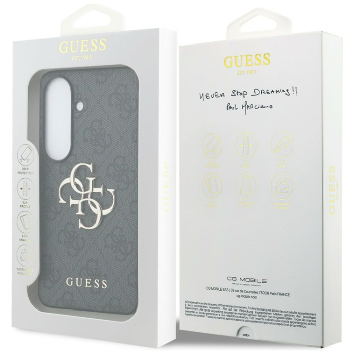 Guess - Guess Mobilskal För Galaxy S26 MagSafe 4G Big Metal Logo - Svart